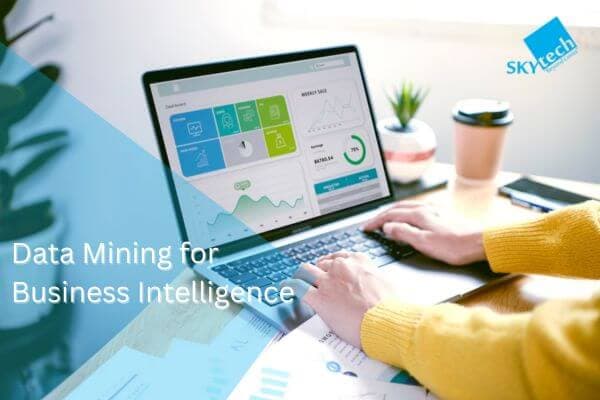 hands using laptop, data mining for business